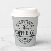 魔女カッコいいがコーヒーハローウィンパーティ 紙コップ (正面)