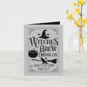 魔女カッコいい醸造用アド気持ちハロウィーンカード  カード (黄色い花)