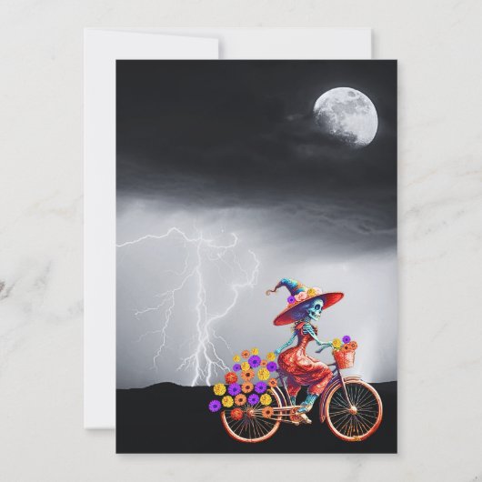 魔女カトリナハロウィーンの死の日 招待状 (裏面)