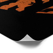 魔女カニ面白いハロウィーンヘミットカニ恋人 ポスター (角)