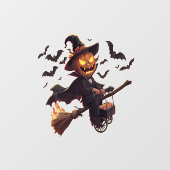 魔女カボチャのハロウィーン ウィンドウサイン (シート)