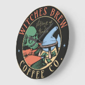 魔女カラフル醸造 ラージ壁時計 (傾斜)