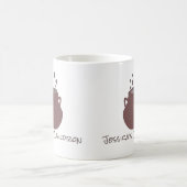 魔女カルドロンガールフレンドギフト名前をカスタムするスウィート コーヒーマグカップ (中央)