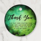 魔女カルドロングリーンブラックハロウィーン フェイバータグ (裏面)