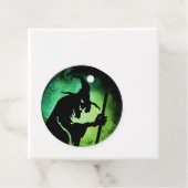 魔女カルドロングリーンブラックハロウィーン フェイバータグ (インサイチュ)