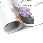 魔女カルドロンハロウィンベビーシャワー ラッピングペーパー (ロールコーナー)