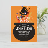 魔女カルドロン不気味ハロウィーン衣装パーティー 招待状 (スタンド正面)