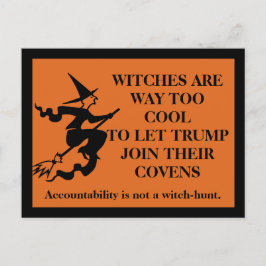 魔女クールだ。トランプは違う。 ポストカード