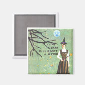 魔女コラージュ マグネット (正面/裏面)