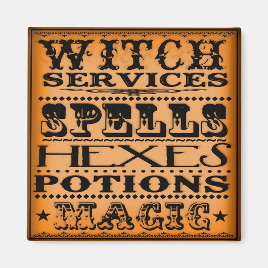 魔女サービス マグネット (正面)