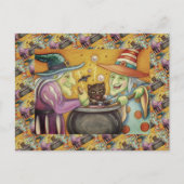 魔女シスターブラックキャット&ハロウィンビール シーズンポストカード (正面)