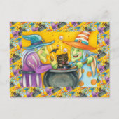 魔女シスターブラックキャット&ハロウィンビール シーズンポストカード (正面)