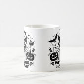 魔女シャム語：ハロウィーンの魔法の旅 コーヒーマグカップ (中央)
