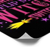 魔女スイッチのハロウィーンをフリップさせない ポスター (角)