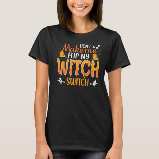 魔女スイッチのプレミアムを切り替えないようにする Tシャツ (正面)