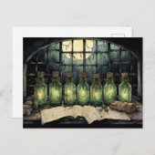 魔女スチルライフテーブル表示はがき ポストカード (正面/裏面)