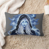 魔女テーマハロウィーン ランバークッション (ブランケット)