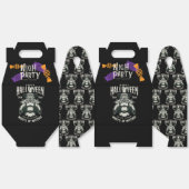 魔女デザイン付きハロウィーンキャンディボックス フェイバーボックス (見開き)