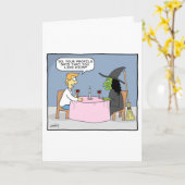 魔女デートすること カード (黄色い花)