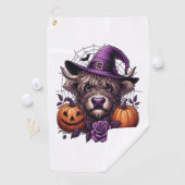 魔女ハイランドハロウィン牛 ゴルフタオル (インサイチュ)