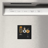 魔女ハットクモ付きハロウィーンブフクロウ マグネット (インサイチュ (食洗機))