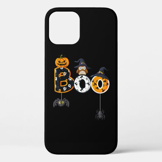 魔女ハットクモ付きハロウィーンブフクロウ Case-Mate iPhoneケース (裏面)