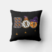 魔女ハットスパイダーハロウィン付きハロウィンブフクロウ クッション (裏面)