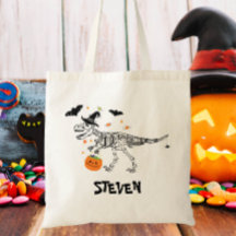 魔女ハットハロウィンで恐竜をトリックまたは治療