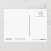 魔女ハットハロウィンポストカードを着た猫 ポストカード (裏面)