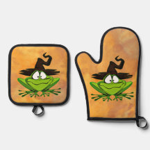 魔女ハットハロウィン付きカエル