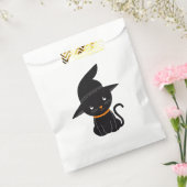 魔女ハットハロウィン付き黒猫 フェイバーバッグ (封をした状態)