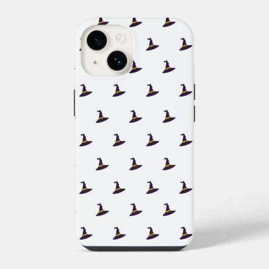 魔女ハットハロウィーンの電話ケース iPhoneケース (裏面)