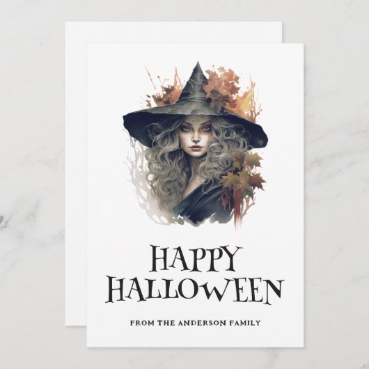 魔女ハッピーハローウィン シーズンカード (正面/裏面)