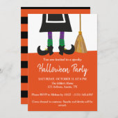 魔女ハロウィンコスチュームパーティー 招待状 (正面/裏面)