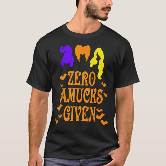 魔女ハロウィン与えのゼロこうもり Tシャツ (正面)
