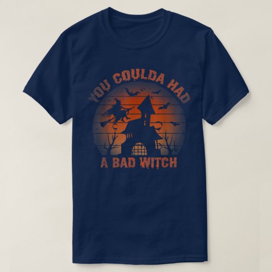 魔女ハロウィーンの衣装パーティー Tシャツ (デザイン正面)