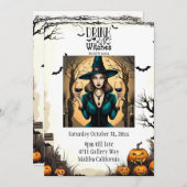 魔女ハロウィーンを飲む 招待状 (正面/裏面)