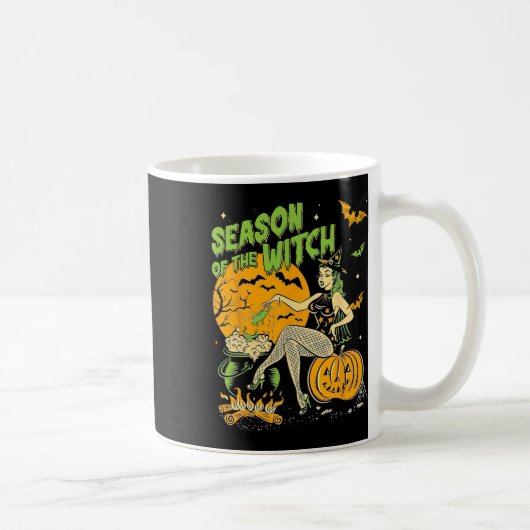 魔女ハロウィーンハロウィンの コーヒーマグカップ (右)
