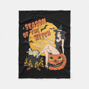 魔女ハロウィーンハロウィン1 フリースブランケット
