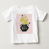 魔女ハロウィーン呪文 ベビーTシャツ (正面)