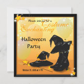 魔女ハロウィーン魅惑的な魔女招待状 招待状 (正面)
