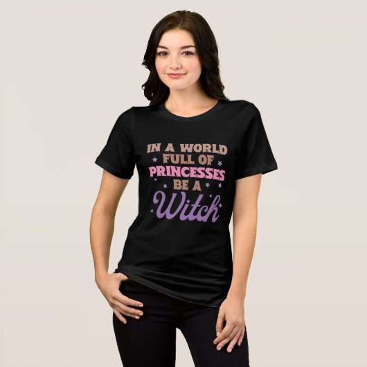 魔女ハロウィーン魔女 トライブレンドTシャツ (正面全面)