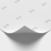 魔女ハロウィーン10月の悪い良い追加の名前シンプル ラッピングペーパー (角)