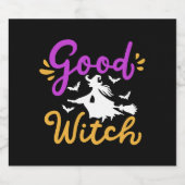 魔女ハロウィーン スパークリングワインラベル (シングルラベル)