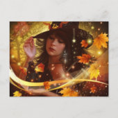 魔女ハロウィーン ポストカード (正面)
