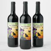 魔女ハロウィーン ワインラベル (ボトル)