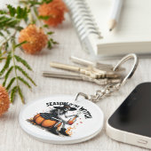 魔女ハロウィー不気味ウィチの季節 キーホルダー (正面右)