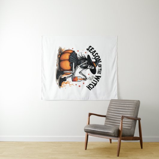 魔女ハロウィー不気味ウィチの季節 タペストリー (インサイチュ(横))
