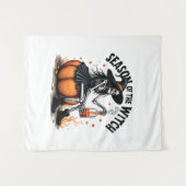 魔女ハロウィー不気味ウィチの季節 タペストリー (正面(横))