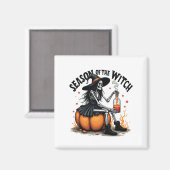 魔女ハロウィー不気味ウィチの季節 マグネット (正面/裏面)